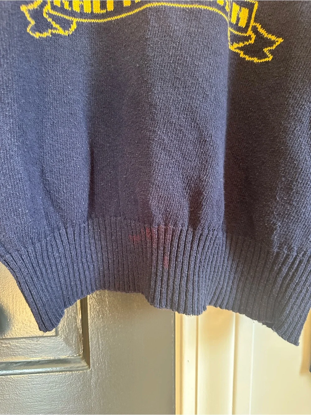 Vintage 90's Polo Ralph Lauren Navy Blue Sweater, Size Large